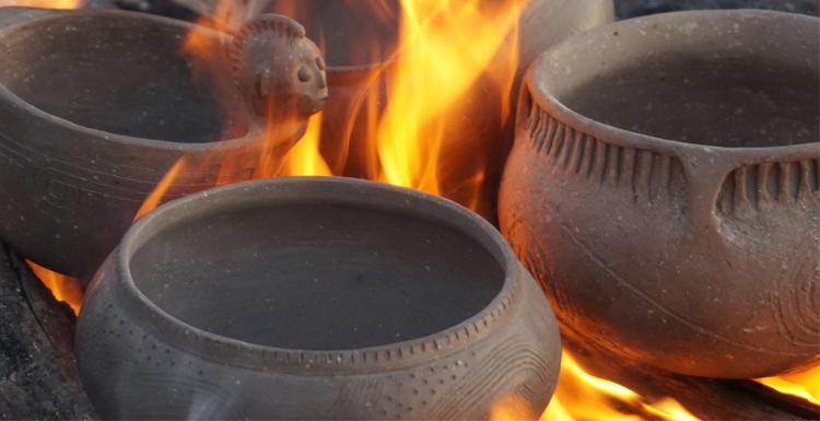 Indigenous potters from the Choctaw Nation in Oklahoma will demonstrate pot making with local sourced clays from the Mobile area October 3, 2023.